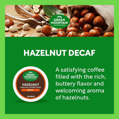 Hazelnut Decaf, Single-Serve Keurig K-Cup Pods, Flavored Light Roast Coffee Pods, 96 Count7