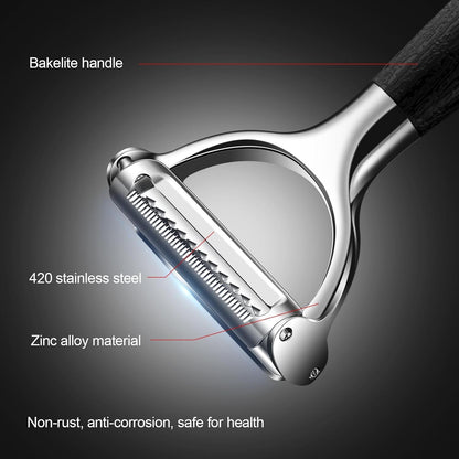 2-In-1 Julienne Peeler Vegetable Peeler for Kitchen5
