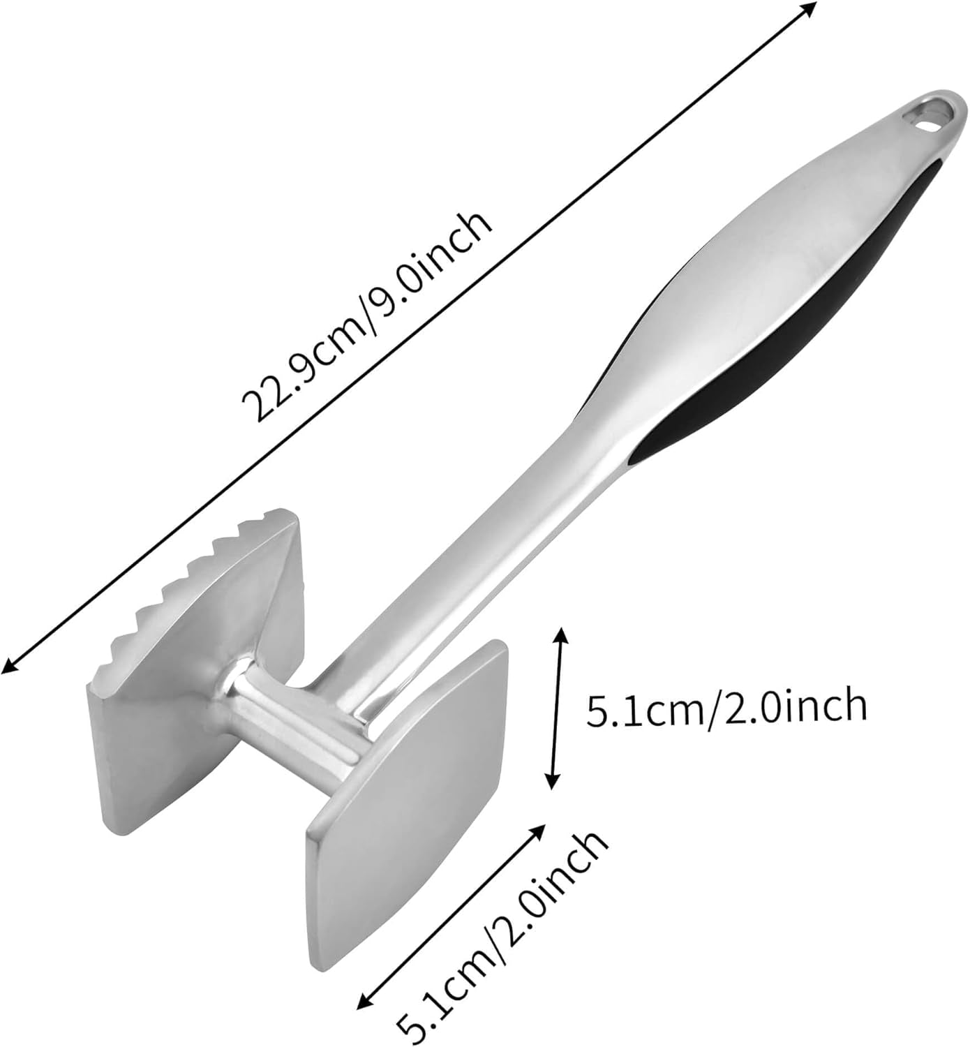 meat-tenderizer-hammer-tool-pounder-for-tenderizing-steak-beef-poultry-heavy-duty-dual-sided-mallet-with-soft-grip-handle-multifunctional-kitchen-beater-for-chicken-fish-baking