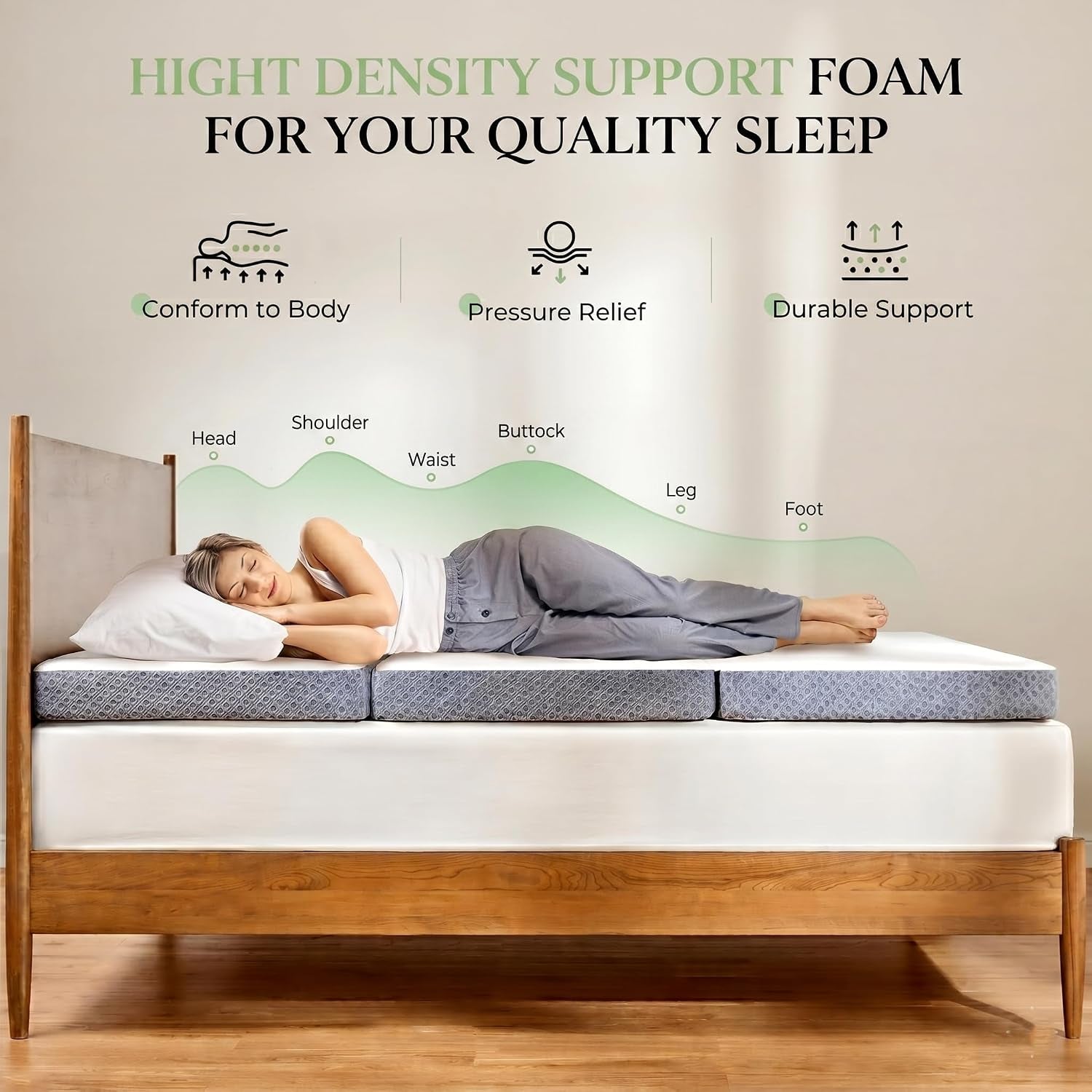 single-tri-folding-mattress-topper-4-inch-medium-firm-portable-foldable-mattress-with-washable-cover-non-slip-base-ideal-for-camping-rv-and-guests-white