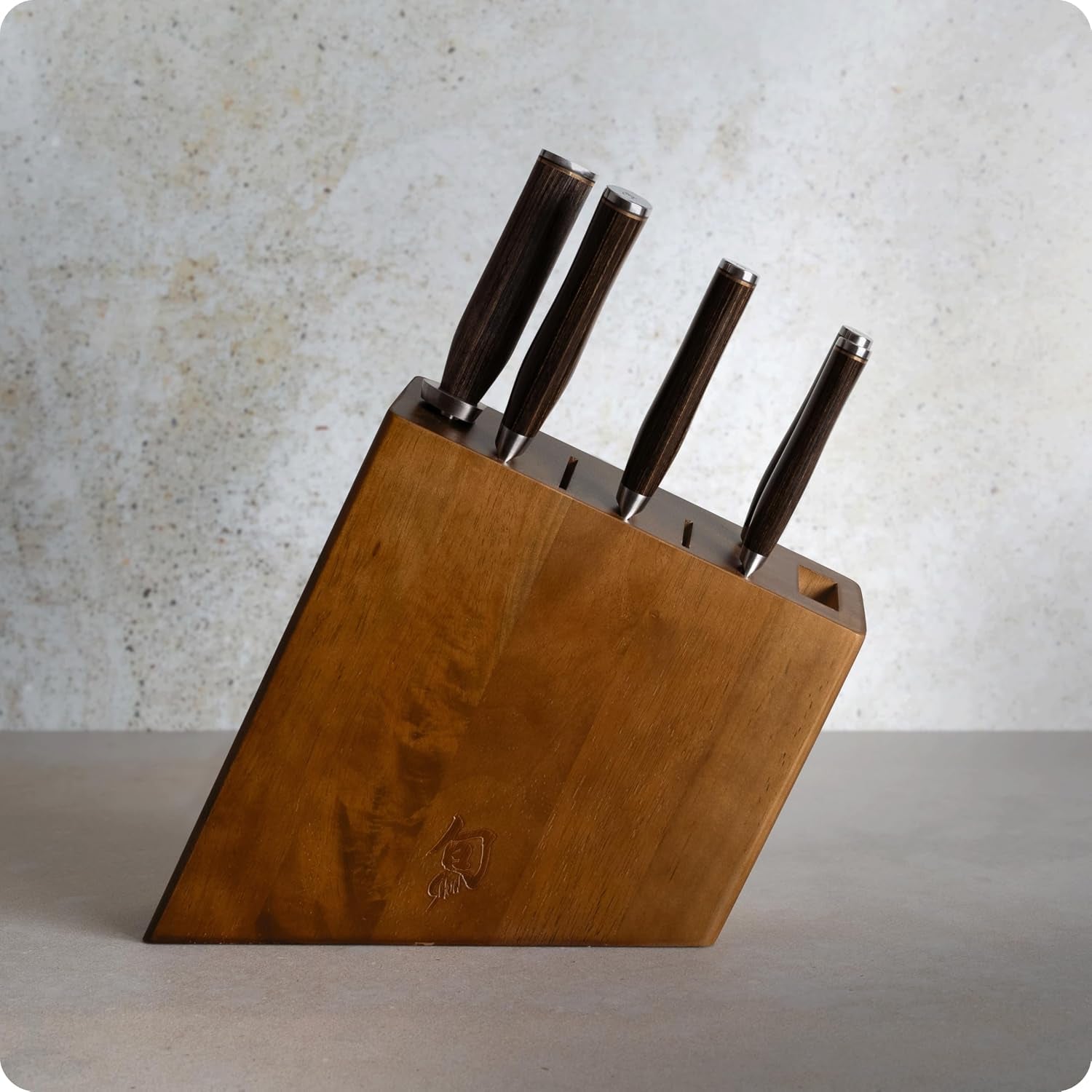 shun-premier-6-piece-block-set-includes-8-chef-4-paring-5-5-nakiri-6-5-utility-knives-honing-steel-8-slot-angled-knife-block-pakkawood-handle