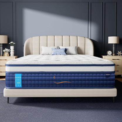 Queen Size Mattress 12 Inch, 9 Layer Mattress in a Box, Medium Firm1
