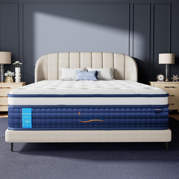 Queen Size Mattress 12 Inch, 9 Layer Mattress in a Box, Medium Firm1