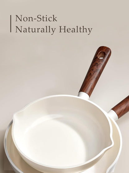 Ceramic Cookware Sets, Pots and Pans Set Non Stick, Non Toxic Healthy Induction Cookware, 14 Pcs Nonstick Kitchen Pots and Pans Set, PFAS PTFE Free, Dishwasher Safe5