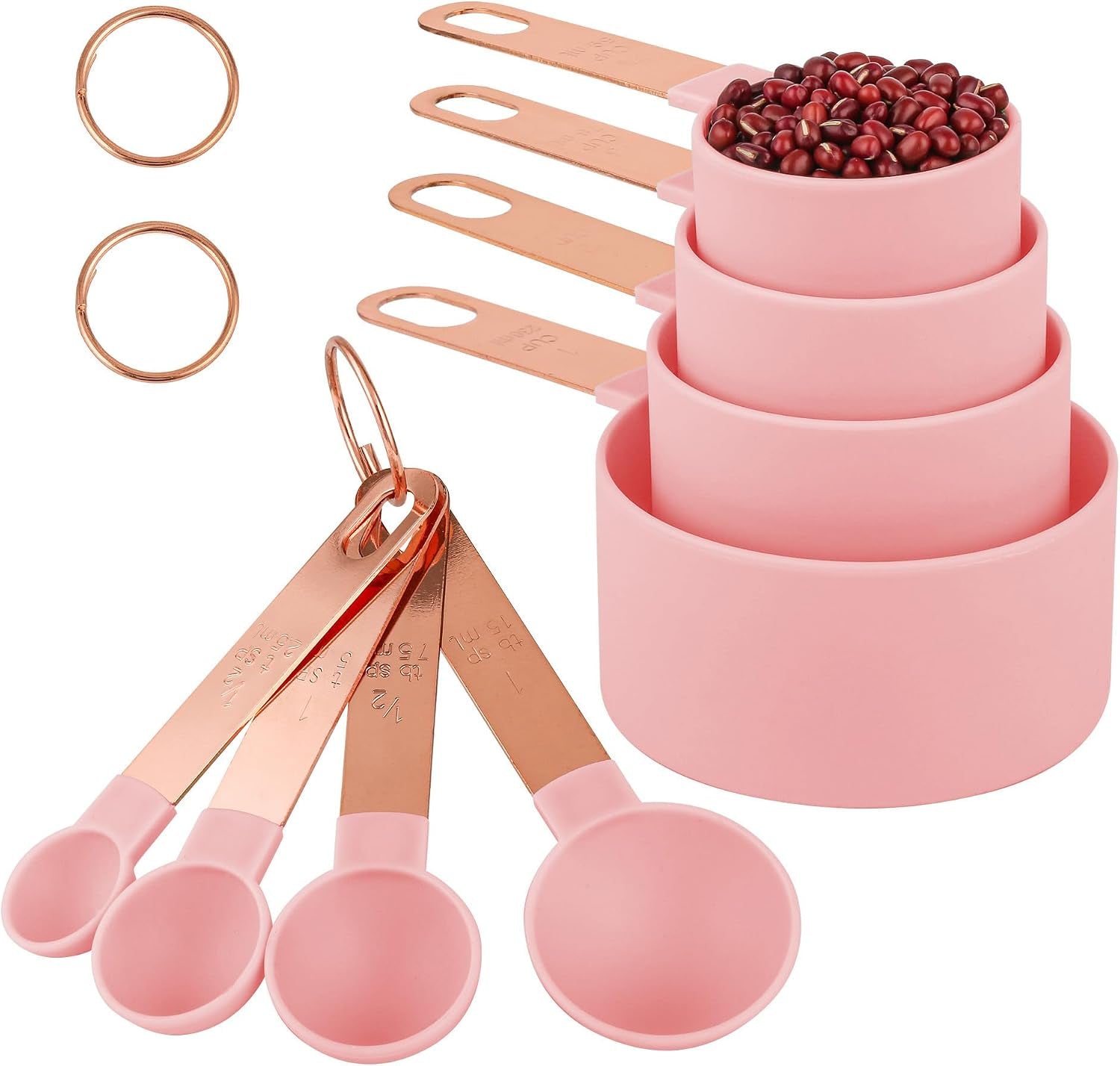 8-piece-stackable-rose-gold-stainless-steel-handled-measuring-cups