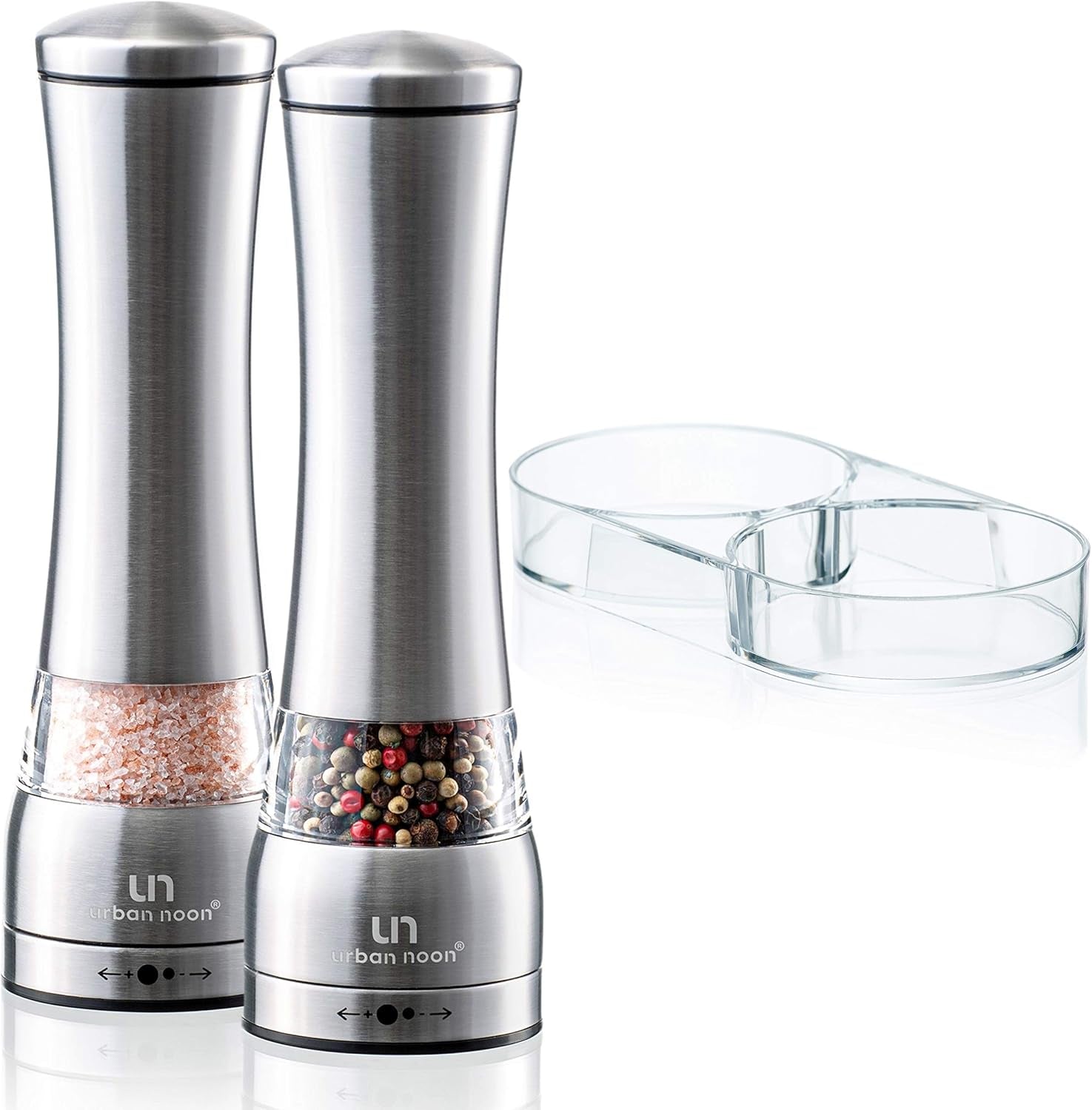 salt-and-pepper-grinder-set-large-capacity-stainless-steel-pepper-grinder-and-salt-grinder-with-tray-in-luxurious-gift-box-manual-mills-with-ceramic-grinders-and-adjustable-coarseness-set-of-2