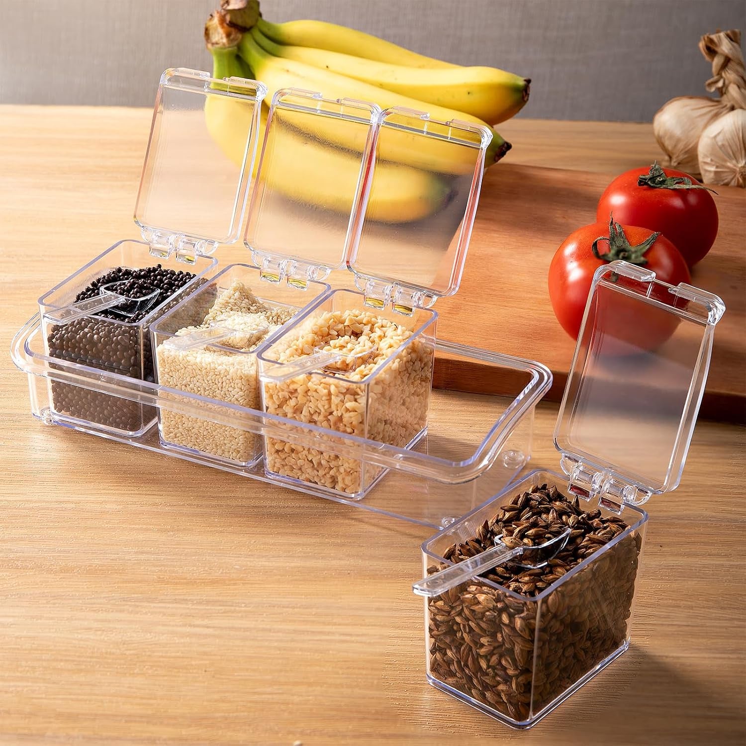 clear-seasoning-box-4-pieces-seasoning-rack-spice-pots-storage-container-condiment-jars-acrylic-seasoning-box-with-covers-and-spoons-for-spice-sugar-salt-sugar-cardamon-cinnamon