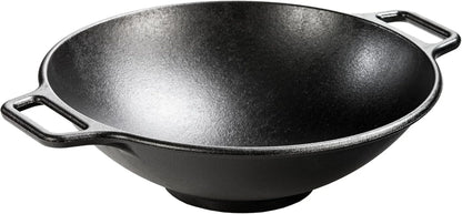 BOLD Pre-Seasoned Cast Iron Wok, Design-Forward, 14 Inches | Design-Forward Seasoned Cast Iron 14 Inch Wok for Stir Fry, Sautéing & High-Heat Cooking, Ready to Use1