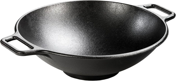 BOLD Pre-Seasoned Cast Iron Wok, Design-Forward, 14 Inches | Design-Forward Seasoned Cast Iron 14 Inch Wok for Stir Fry, Sautéing & High-Heat Cooking, Ready to Use1