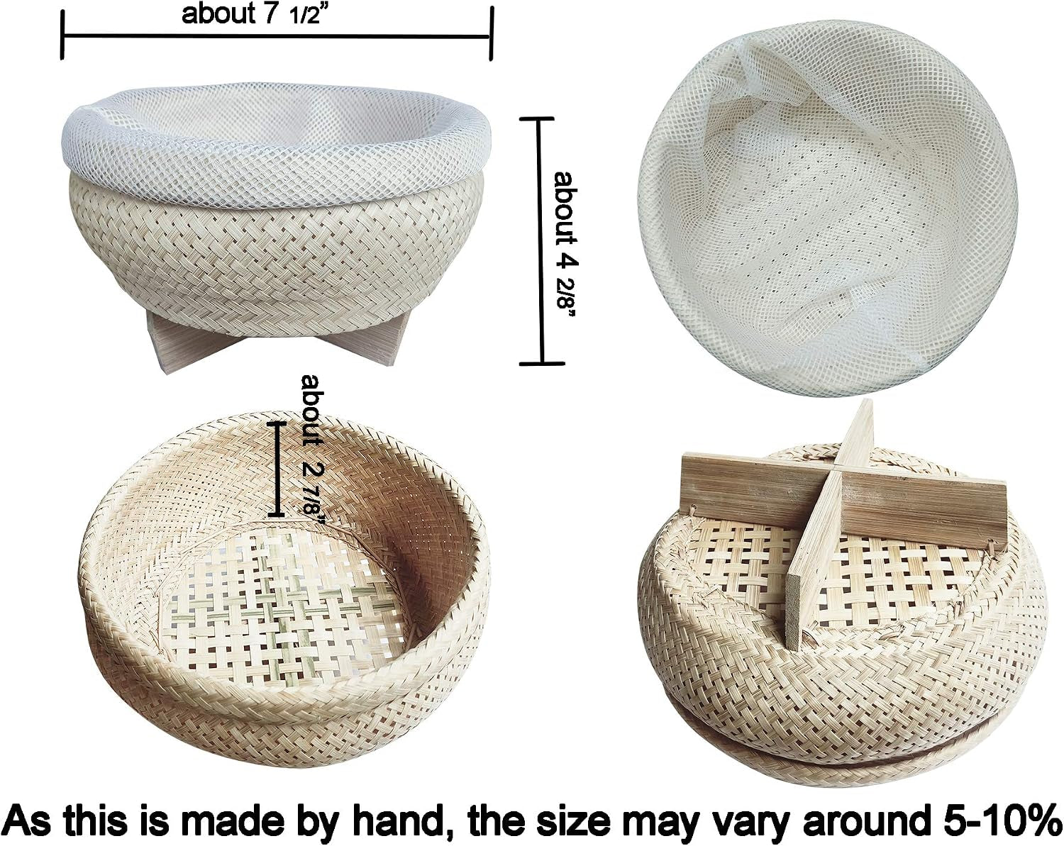 thai-sticky-rice-basket-steamer-bamboo-for-pot-electric-cooker-asian-food