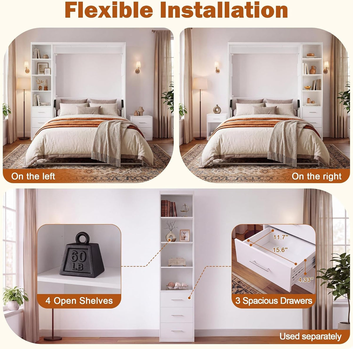 queen-murphy-bed-with-2-bookcase-space-saving-wall-bed-white