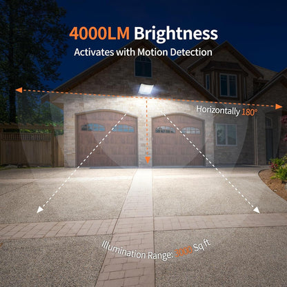 Solar Flood Lights Outdoor Waterproof, 20000Mah 4000LM Linkable2