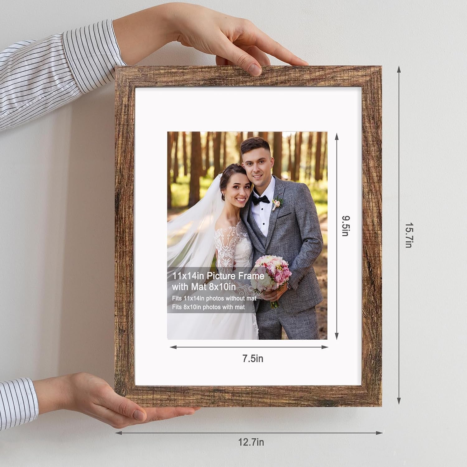 11x14-picture-frame-set-of-4-made-of-glass-and-rustic-brown-wooden-frame-display-8x10-pictures-with-mat-or-11-x-14-posters-without-mat-for-wall-mounting-gallery-photo-frames
