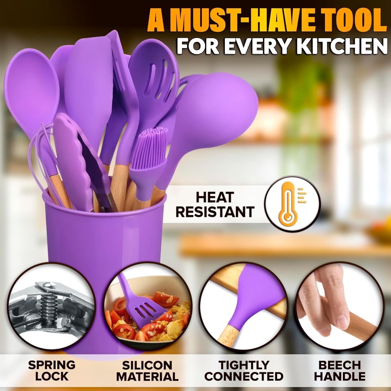 12-pcs-purple-kitchen-accessories-with-holder-for-nonstick-cookware