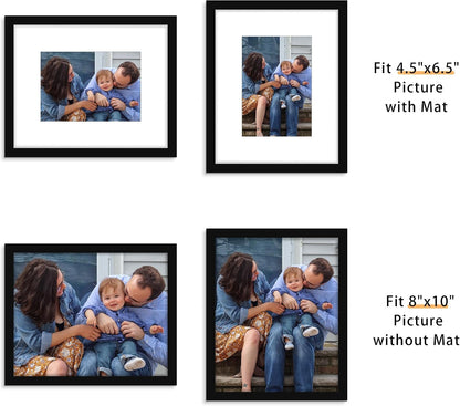 8X10 Picture Frame Set of 12, Modern Gallery Wall Frames, Black4