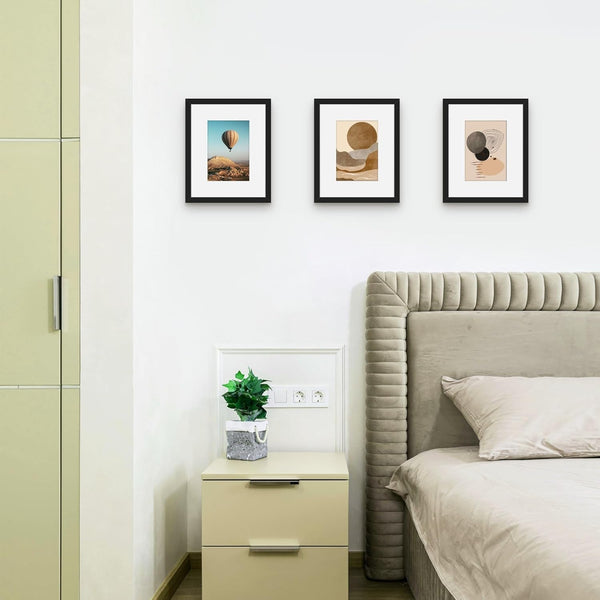 8X10 Picture Frame Set of 12, Modern Gallery Wall Frames, Black2
