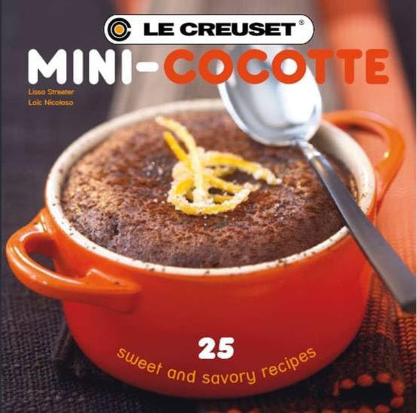 Le Creuset Stoneware Set of 4, 8 Oz. Mini Cocottes with Cookbook, Artichaut3