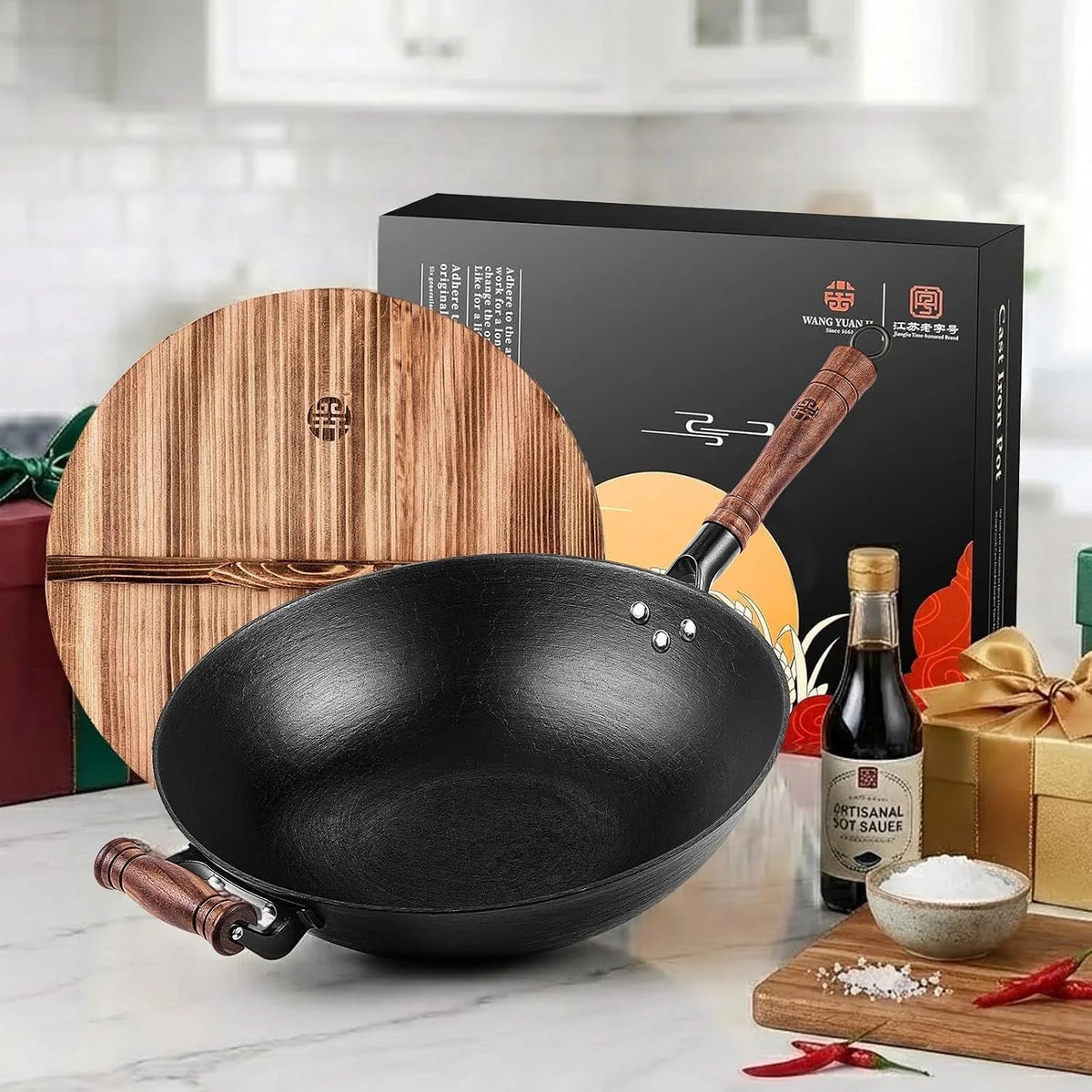 12-6-inch-cast-iron-wok-with-wooden-lid-handcrafted-flat-bottom-chinese-stir-fry-pan-uncoated-heavy-duty-iron-wok-for-induction-gas-electric-ceramic-stoves-uncoated-cast-iron-wok-with-wood-lid-for-induction-gas-and-electric-stoves-season-before-use