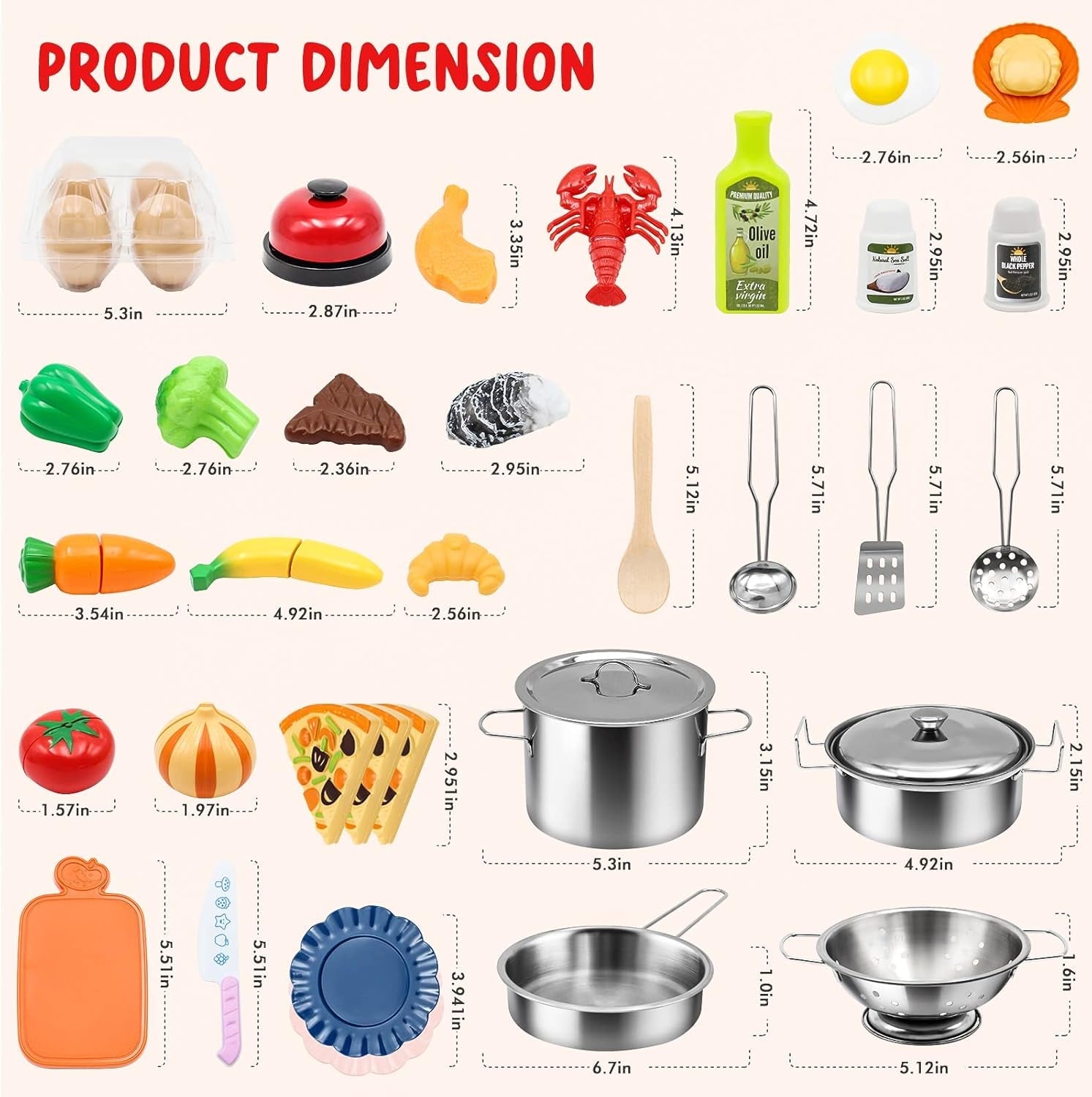kids-pretend-play-kitchen-accessories-set-38pc-play-pots-pans-set-for-kids-stainless-steel-toddler-pots-pans-kitchen-playset-toy-cookware-cooking-utensils-play-food-dish-christmas-birthday-gift-3
