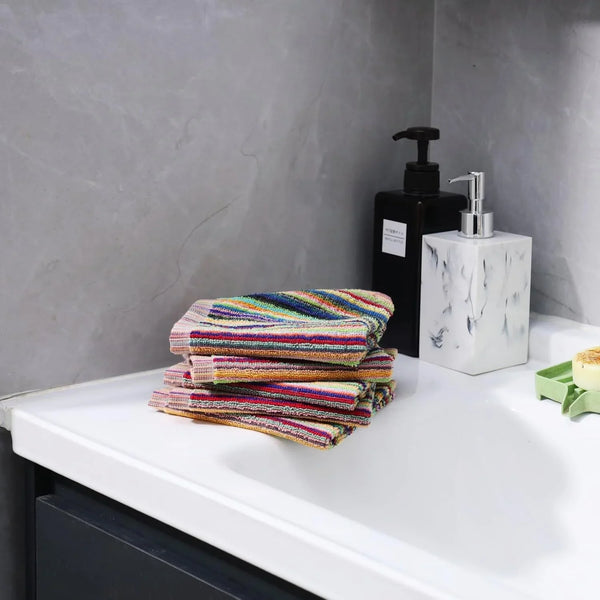 Kitchen Dishcloths for Washing Dishes, Ultra Absorbent Dish Rags, Cotton Cleaning Cloths Pack of 8, 12X12 Inches (Multi-1, 12X12 Inch) | High Absorbent, for Cleaning Drying Wiping, Quick Dry, 100% Cotton Dishcloths, Kitchen Washcloths 12X12 Inches7