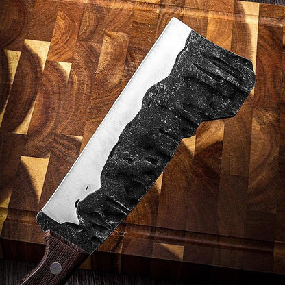 Meat Cleaver, Heavy Cleaver Chopping Cleaver Firewood Knife 5Mm Manganese Steel Cutting Forest Knives Butcher Tool Accessory(Only Knife)3