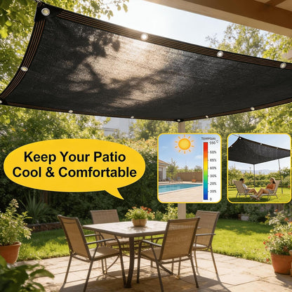 Shade Cloth -For Garden Plants,60-70% Sunblock Shade Neting -For Outdoor Garden Bed Neting Mesh Pergola Patio Lawn Sun Cloth - for Dog Kennel Cover Chicken Coop5