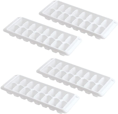 Easy Release White Ice Cube Tray, 16 Cube Trays (Pack of 4) (4 Pack - 64 Cubes)1