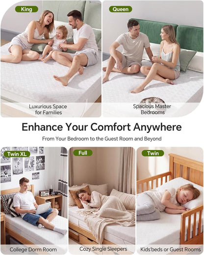 College Dorm Room Essential Twin XL Memory Foam Mattress Topper Pad | 3 Inch Memory Foam Mattress Pad, Firm Support for Hard Dorm Beds, Pressure Relief, Dualside, Spinal Align, Nonslip, Removable9