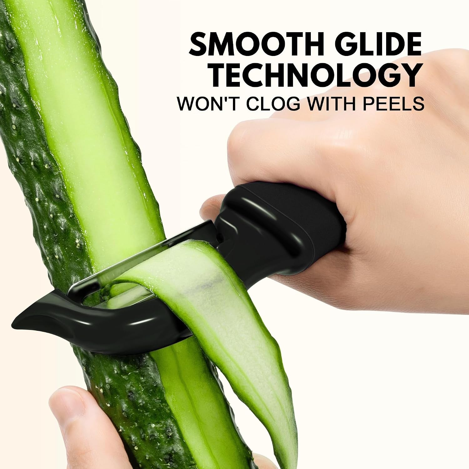 swivel-vegetable-peeler-soft-comfort-handle-sturdy-long-lasting-1pcs-black-dishwasher-safe-gift-for-cooks-potato-peeler-for-kitchen-carrot-peeler-fruit-veggie-peeler-sharp-stainless-steel-blades