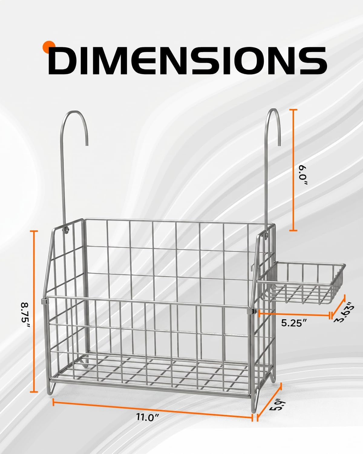 large-rustproof-shower-caddy-hanging-304-stainless-steel-hanging-shower-organizer-basket-for-bathroom-bathtub-over-the-rod-shower-rack-for-shampoo-conditioner-soap-bath-accessoriessilver