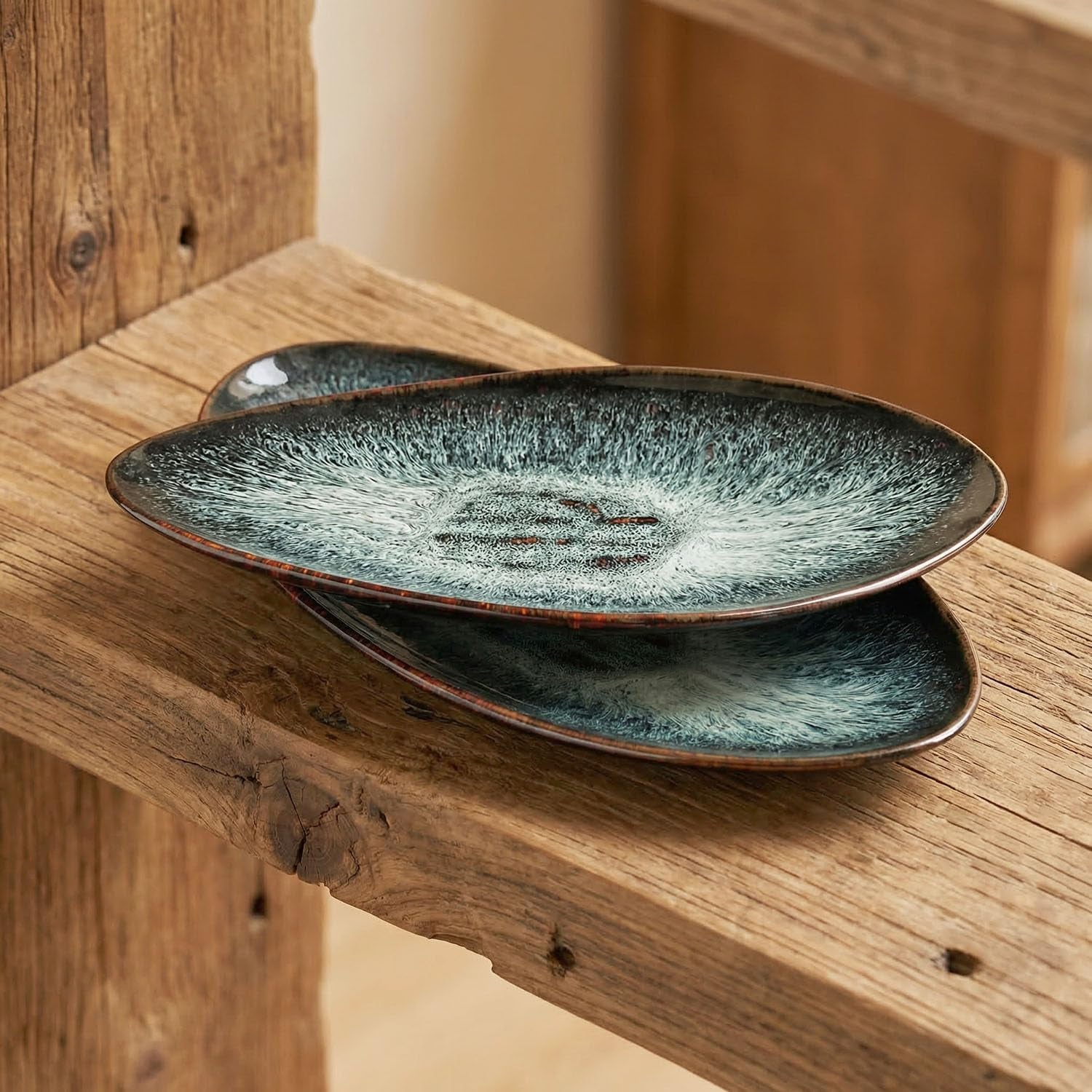 ceramic-dinner-plates-set-of-4-for-bread-pasta-salad-sushi-microwave-oven-and-dishwasher-safe-scratch-resistant-durable-black-reactive-glaze