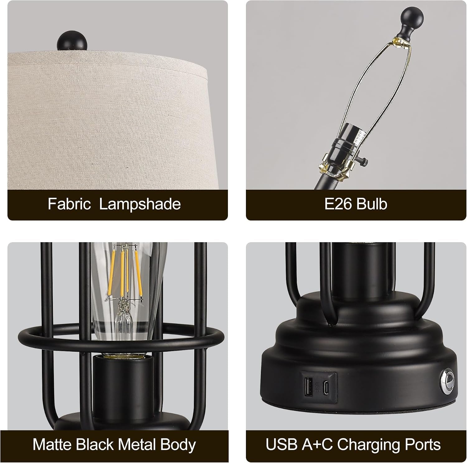 table-lamp-set-of-2-with-usb-ports-28-tall-farmhouse-table-lamp-with-2-nightlight-bulbs-touch-control-table-lamps-for-bedroom-rustic-bedside-lamp-for-end-tables-bulbs-included-black