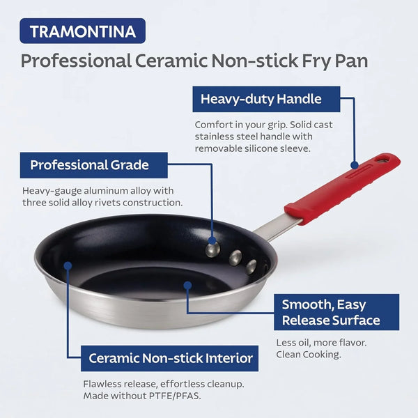 Professional 14-Inch Ceramic Non Stick Extra Large Frying Pan | Heavy-Gauge Aluminum Skillet with Ceramic Nonstick Coating, Dishwasher and Oven Safe, Black, Made in Brazil3