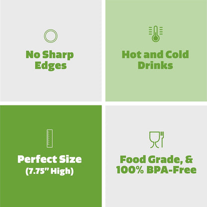 7.75-Inch Clear Plastic Drinking Straws [250 Count] Disposable Straws for Cocktails, Beverages and Parties4