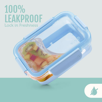 Duraglass Refresh 3.4 Cup Meal Prep Containers, 10 Pc, Melon4