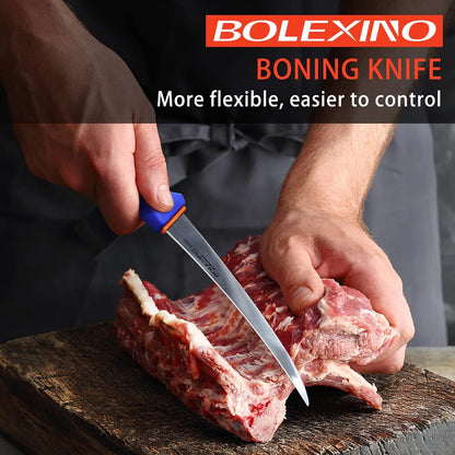 6 Inch Boning Knife Flexible Curved Blade for Meat & Fish Deboning2