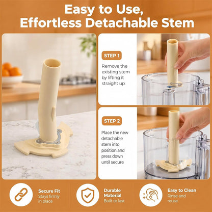 Detachable Stem for Cuisinart 14 Cup Food Processor DFP-14 DLC-2014 MP-14 | DLC-039ATX-1 Replacement Stem Fits Cuisinart 14-Cup Food Processors; Compatible with DFP-14, DLC-2014, MP-14 and DLC-7 Series3