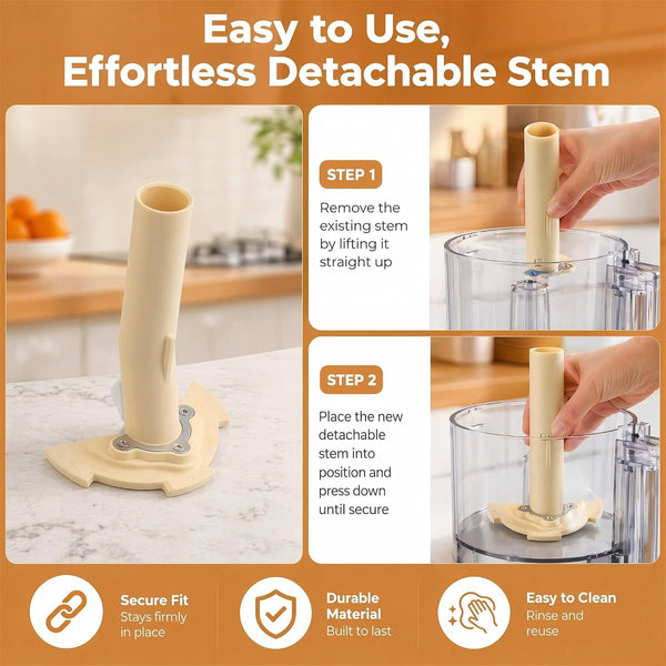 Detachable Stem for Cuisinart 14 Cup Food Processor DFP-14 DLC-2014 MP-14 | DLC-039ATX-1 Replacement Stem Fits Cuisinart 14-Cup Food Processors; Compatible with DFP-14, DLC-2014, MP-14 and DLC-7 Series3