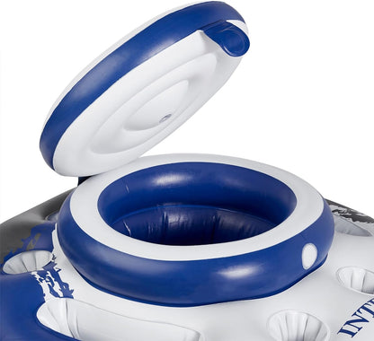 INTEX 56822EP Mega Chill Inflatable Cooler: Removable Ice Chest – 5 Built-In Cup Holders – 2 Durable Handles – Easy-To-Use Connectors – River Run Compatability3