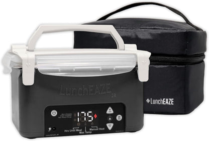 JR Junior Kids School Cordless Heated Electric Lunch Box, Black1