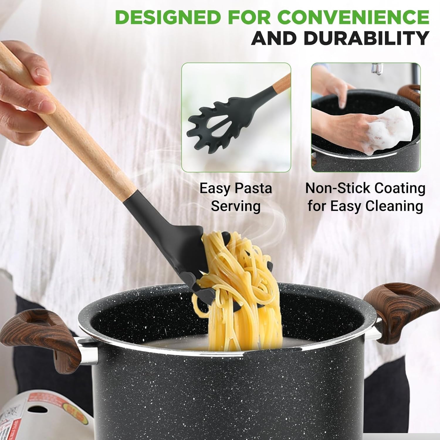 5qt-pasta-pot-with-strainer-lid-pasta-fork-non-stick-cooking-pot-lockable-lid-heat-resistant-handles-even-heat-distribution-easy-clean-black-marble