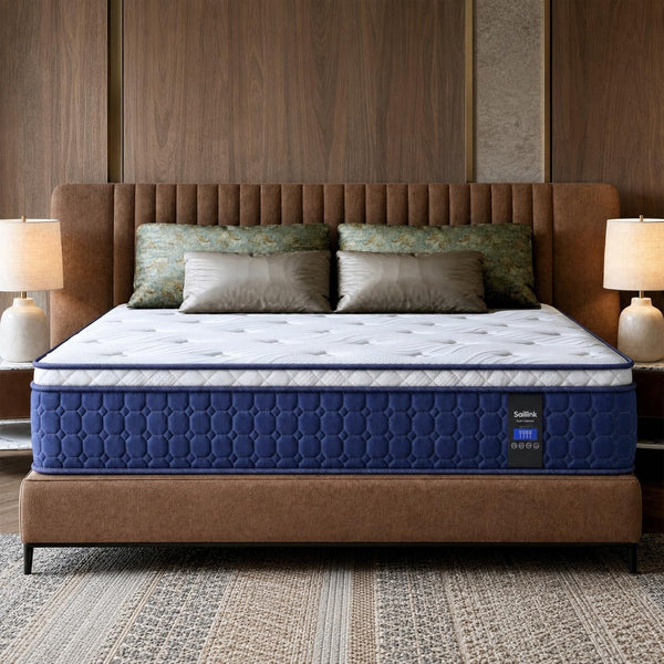 Queen Size Mattress,14 Inch Hybrid Mattress in a Box, Medium Firm Gel-Memory Foam with Individual Pocket Springs,Motion Isolation&Pressure Relief, Certipur-Us(Queen Size)1