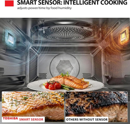 Optichef Series Countertop Microwave Oven with Air Fryer, Inverter, Convection, Broil, Smart Sensor, 1.0 Cu.Ft, 1000W, Stainless Steel6