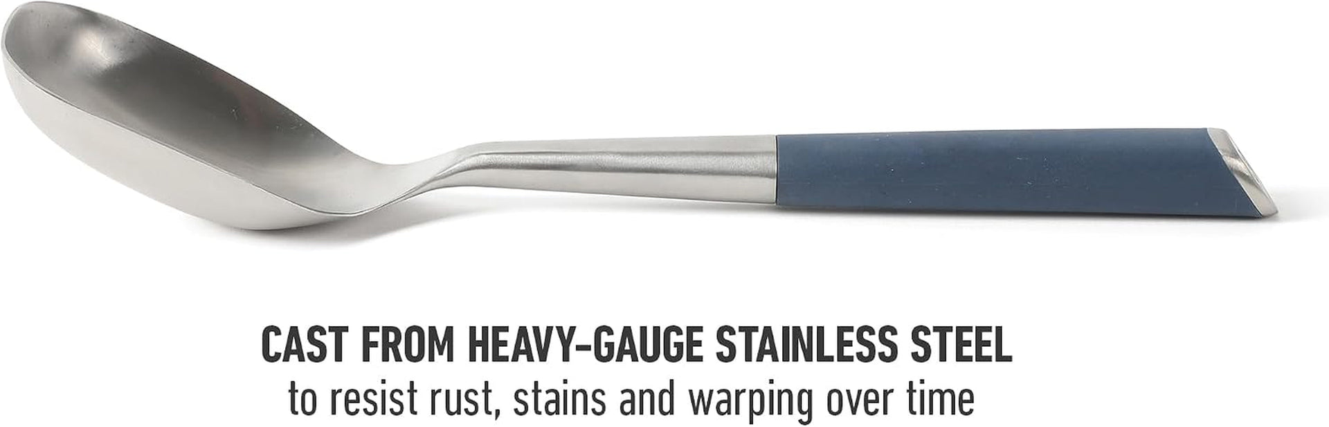 calphalon-edge-cooking-spoon-cooking-utensil-spoon-stainless-steel-kitchen-spoon-with-heat-resistanc-silicone-non-slip-handle-nonstick-safe-basting-spoon-durable-kitchen-utensil-navy-blue