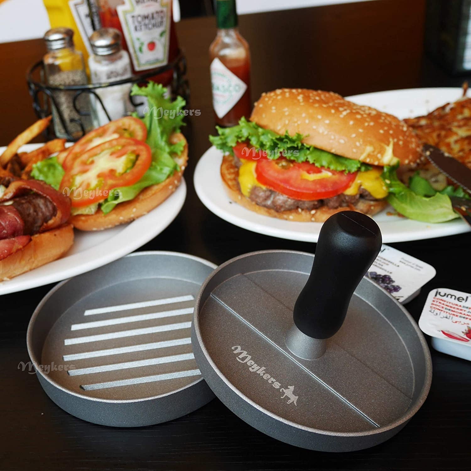 hamburger-press-patty-maker-150-paper-4-5-burger-mold-meat-shaper-non-stick-bpa-free-dishwasher-safe-juice-locking-grooves-wax-paper-beef-cheese-burger-for-kitchen-grill-griddle-bbq