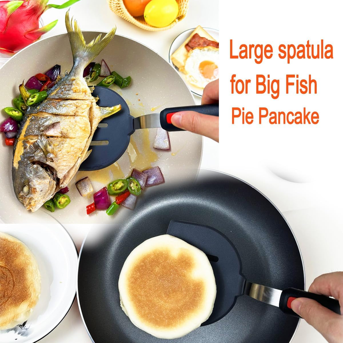 4pcs-spatula-silicone-heat-resistant-flexible-rubber-silicone-spatulas-for-nonstick-cookware-burger-pancake-spatula-turner-large-spatulas-set-for-cooking-kitchen-utensils-set-black