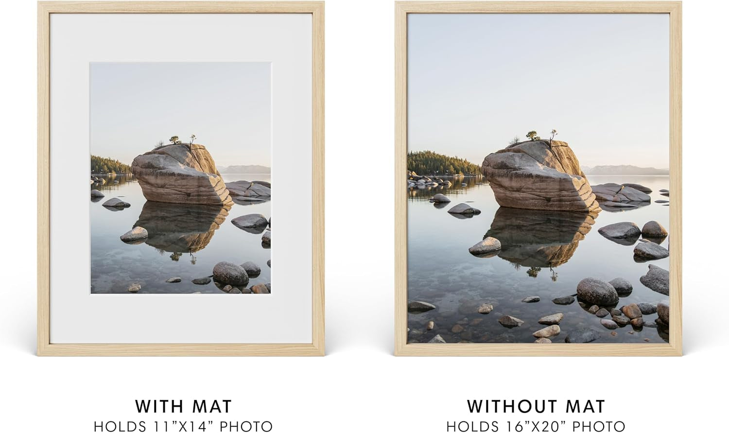 16x20-picture-frame-with-real-glass-and-natural-american-oak-matted-to-11x14-oak-16x20-wood-frame-includes-vertical-horizontal-hang-ideal-for-home-office-16x20-in-natural