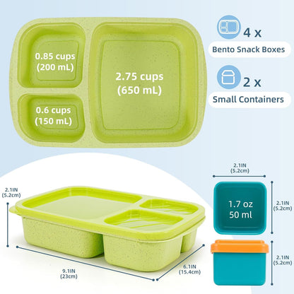 Bento Lunch Box Containers for Adults & Kids6