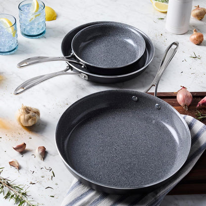 HENCKELS Capri Ceramic 3-Pc Aluminum Ceramic Nonstick Fry Pan Set2