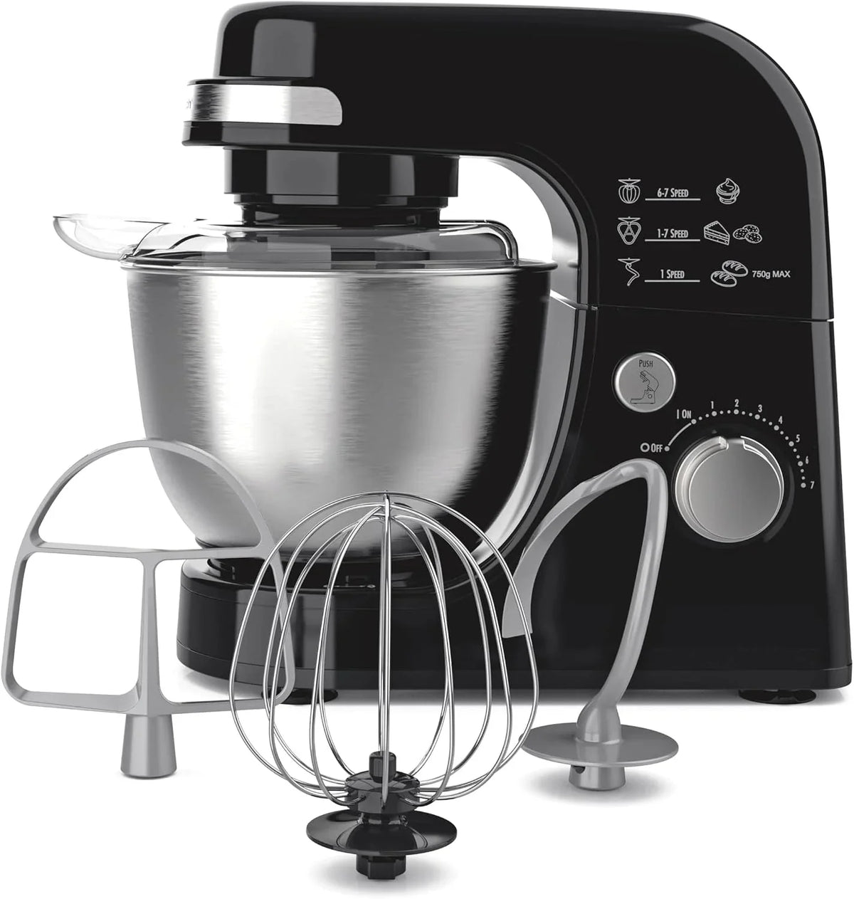 4-quart-electric-stand-mixer-with-7-speeds-planetary-mixing-for-full-bowl-coverage-splash-guard-300-watts-whisk-flat-beater-dough-hook-black